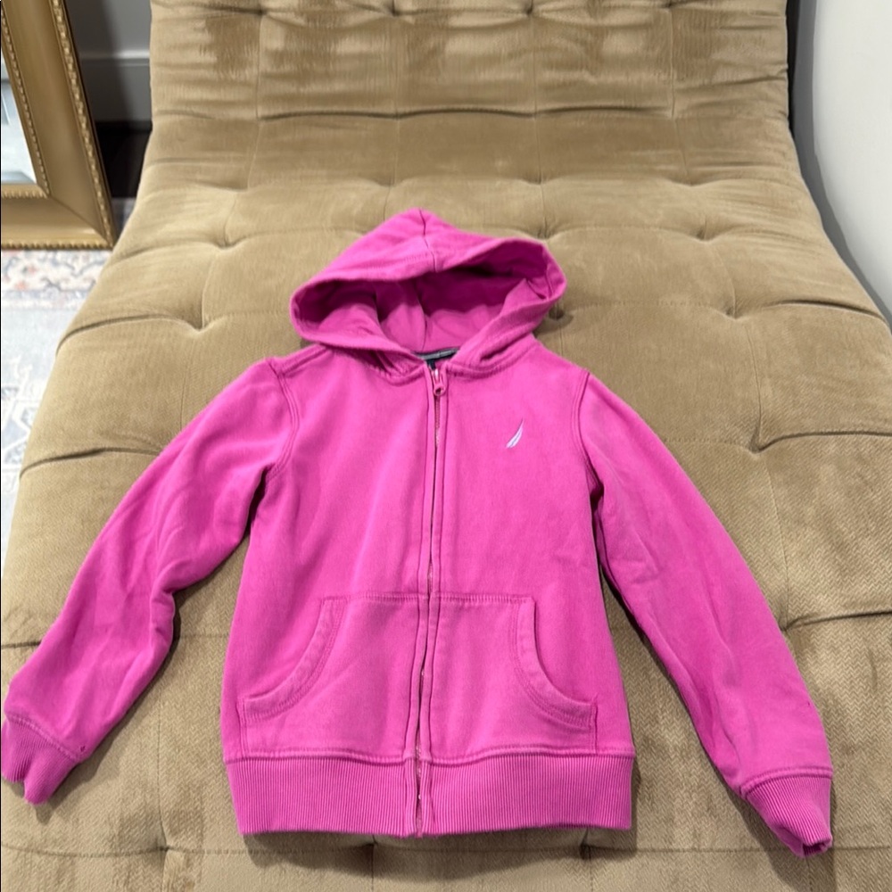 Nautica Pink Zip-Up Hoodie